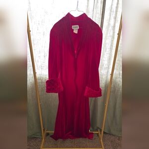 Old money Red Velvet Robe!